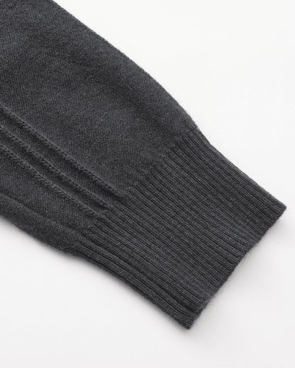 100% Cashmere Ribbed Half Zip - Belfaire & Co.