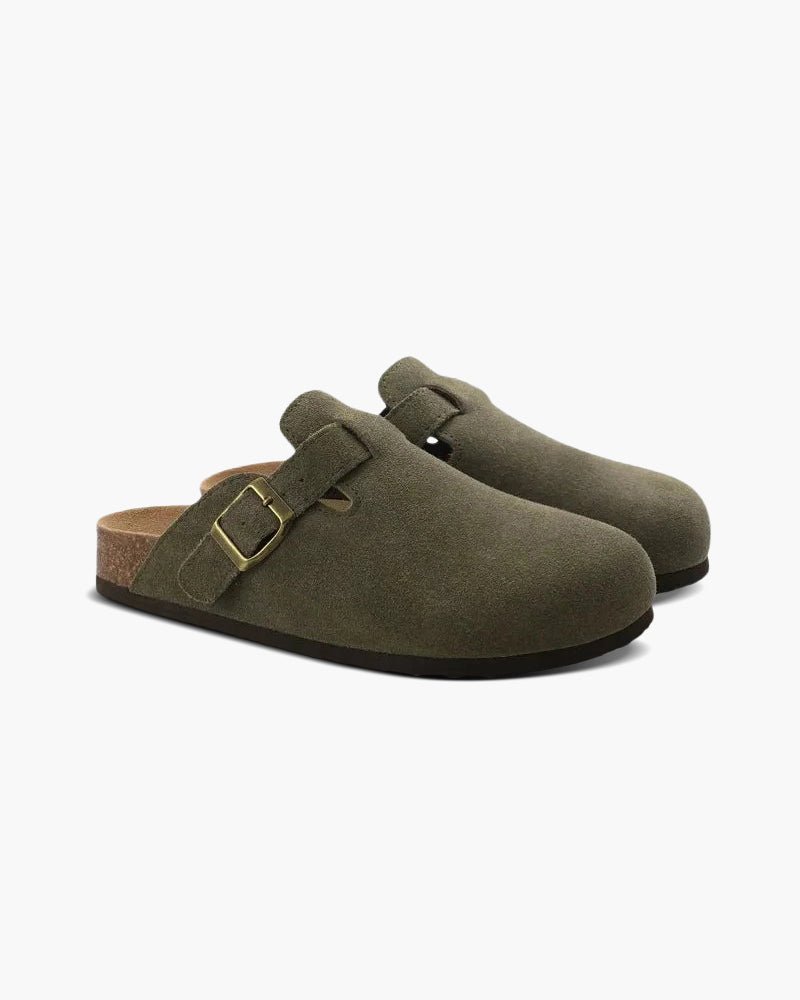 Belfaire Suede Clogs - Belfaire & Co.