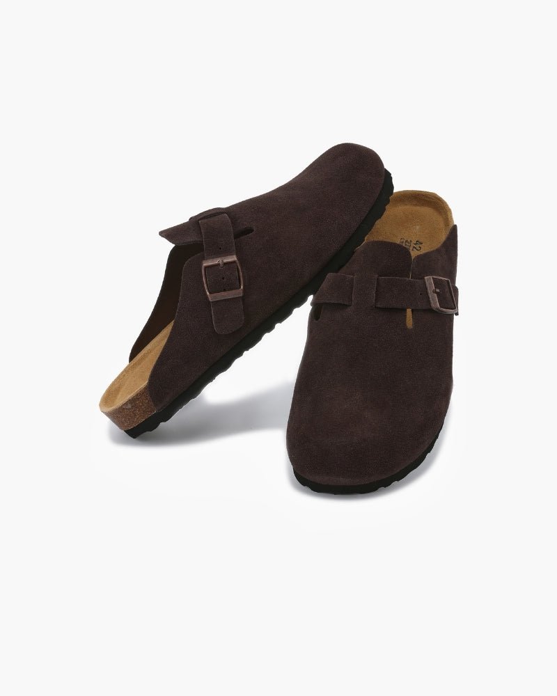 Belfaire Suede Clogs - Belfaire & Co.