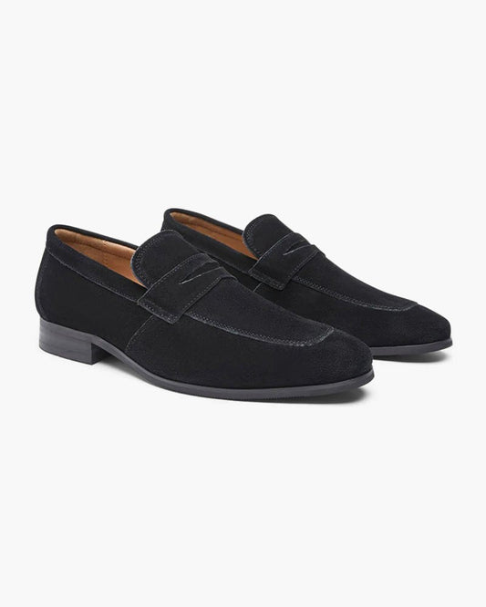 Belfaire Suede Penny Loafers - Belfaire & Co.