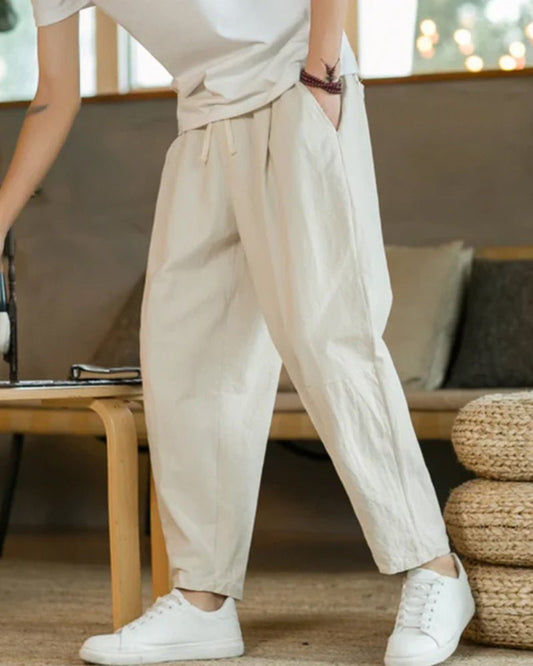 Cancun Cotton Pantalon - Belfaire & Co.