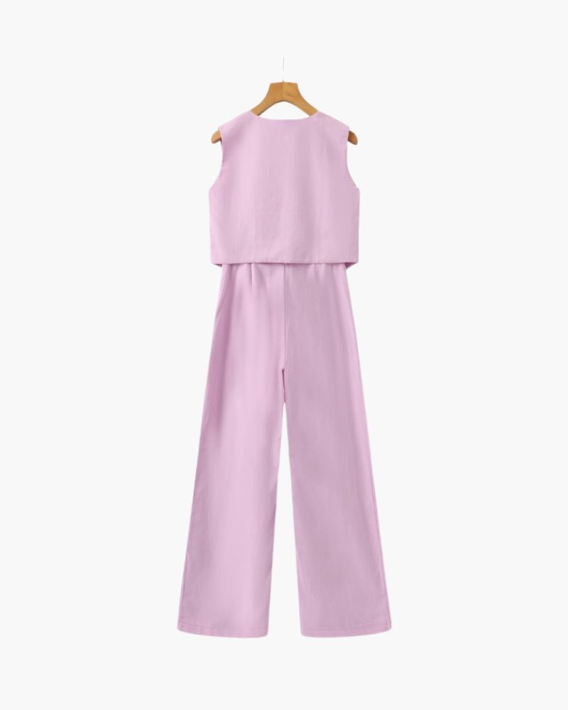 Classy Lady - Linen Two - piece Set - Belfaire & Co.