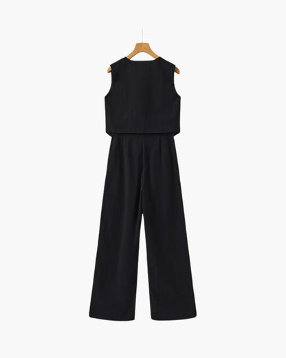 Classy Lady - Linen Two - piece Set - Belfaire & Co.