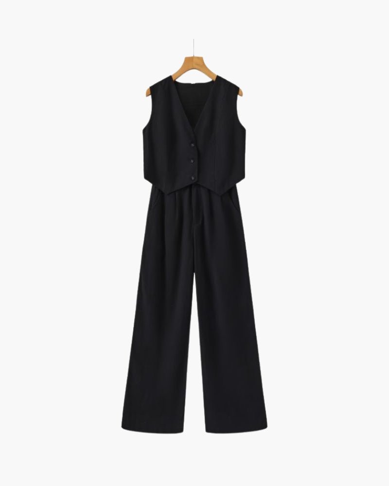Classy Lady - Linen Two - piece Set - Belfaire & Co.