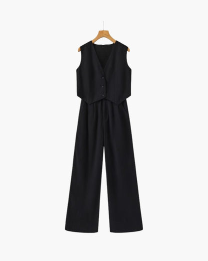 Classy Lady - Linen Two - piece Set - Belfaire & Co.