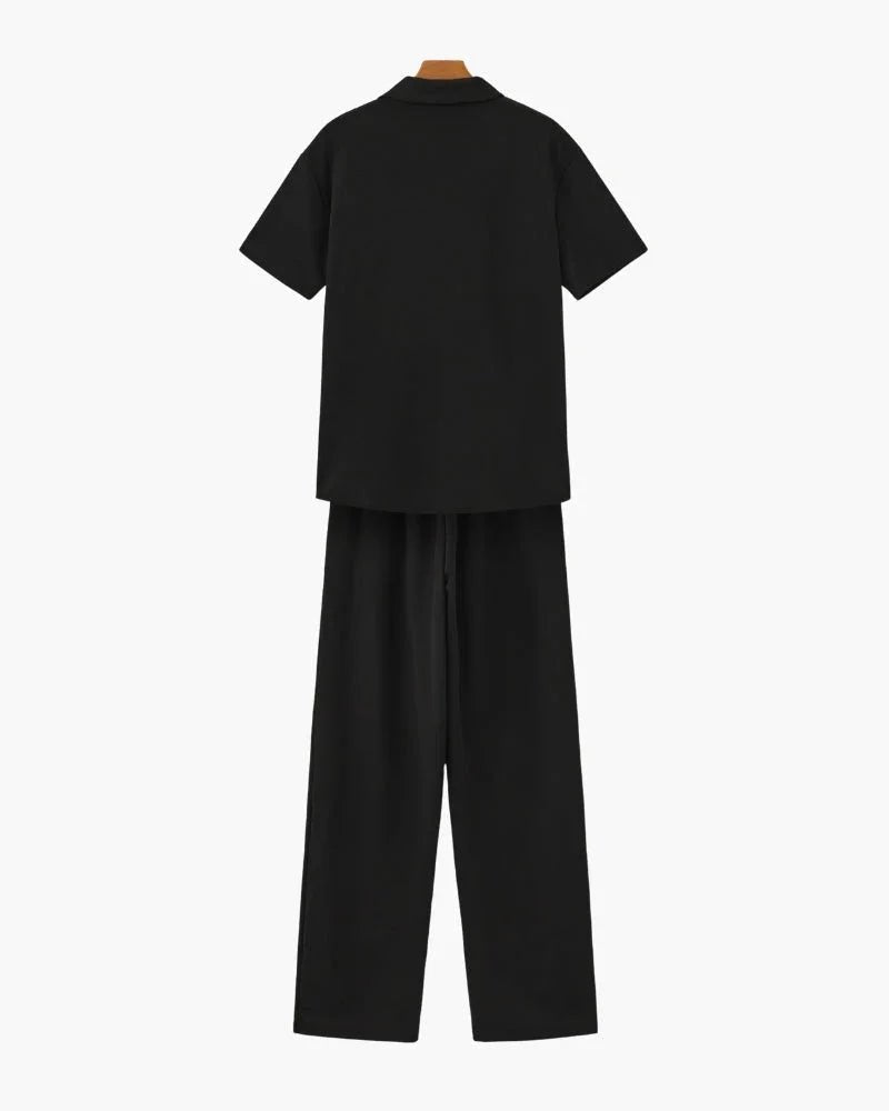 Cotton Polo & Pantalon Set - Belfaire & Co.