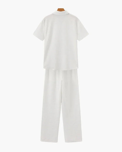 Cotton Polo & Pantalon Set - Belfaire & Co.