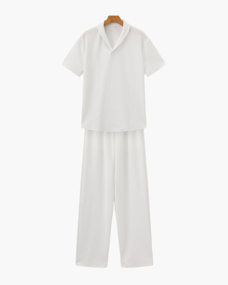 Cotton Polo & Pantalon Set - Belfaire & Co.