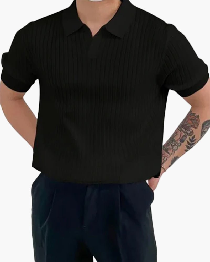 Florence - Ribbed Cotton Polo - Belfaire & Co.