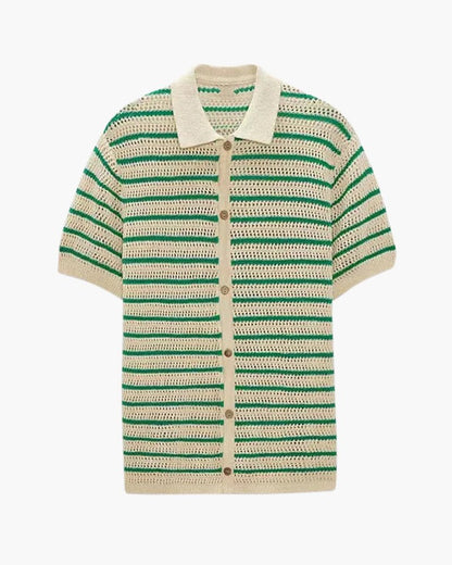 Marbella - Knitted Button Shirt - Belfaire & Co.