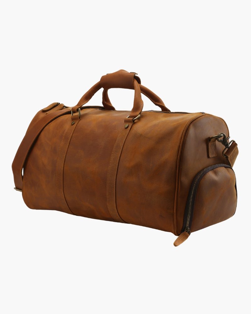 Montague Leather Duffle - Belfaire & Co.