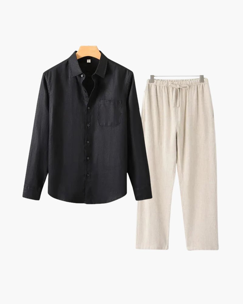 Old Money Linen Combo (Longsleeve) - Belfaire & Co.