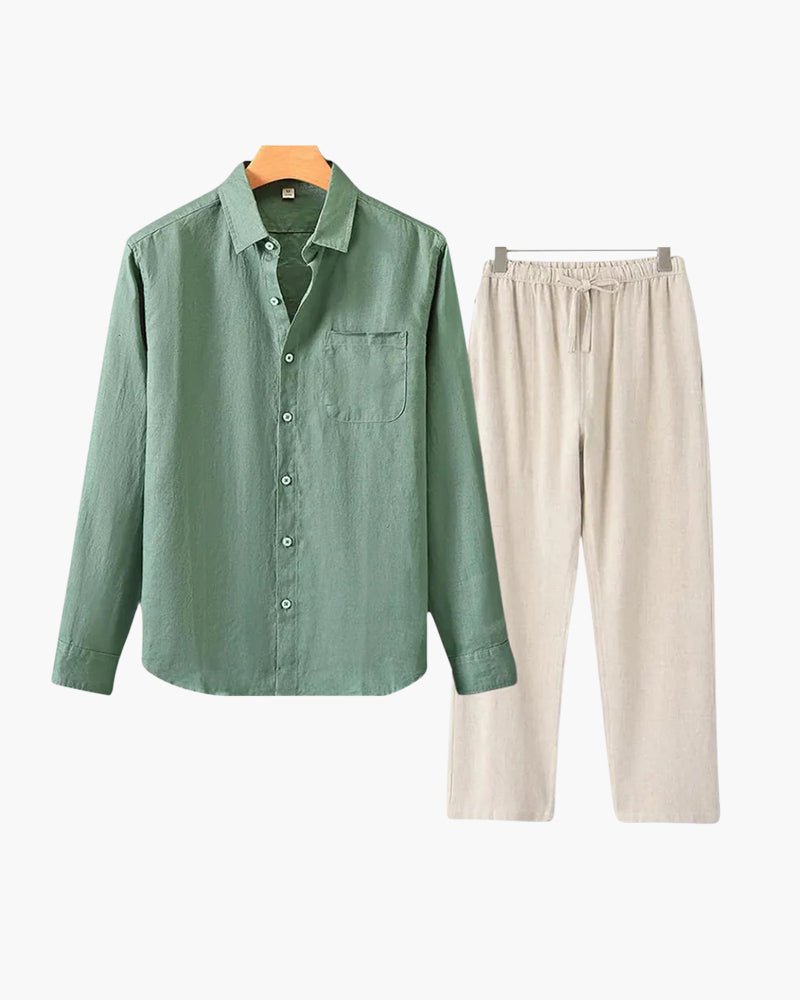 Old Money Linen Combo (Longsleeve) - Belfaire & Co.