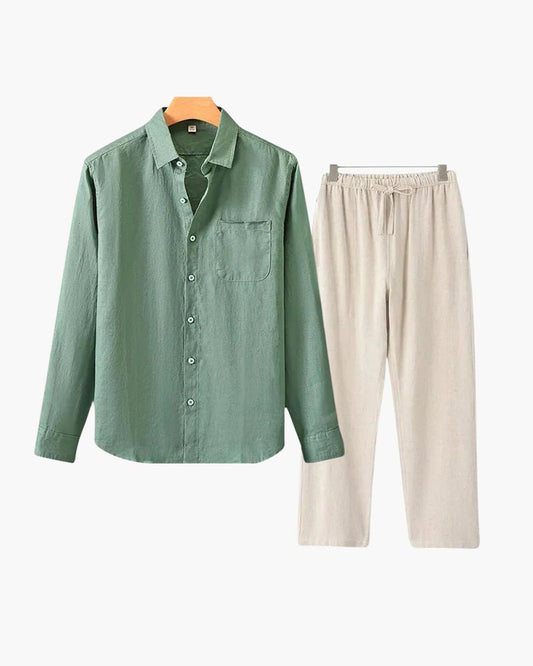 Old Money Linen Combo (Longsleeve) - Belfaire & Co.
