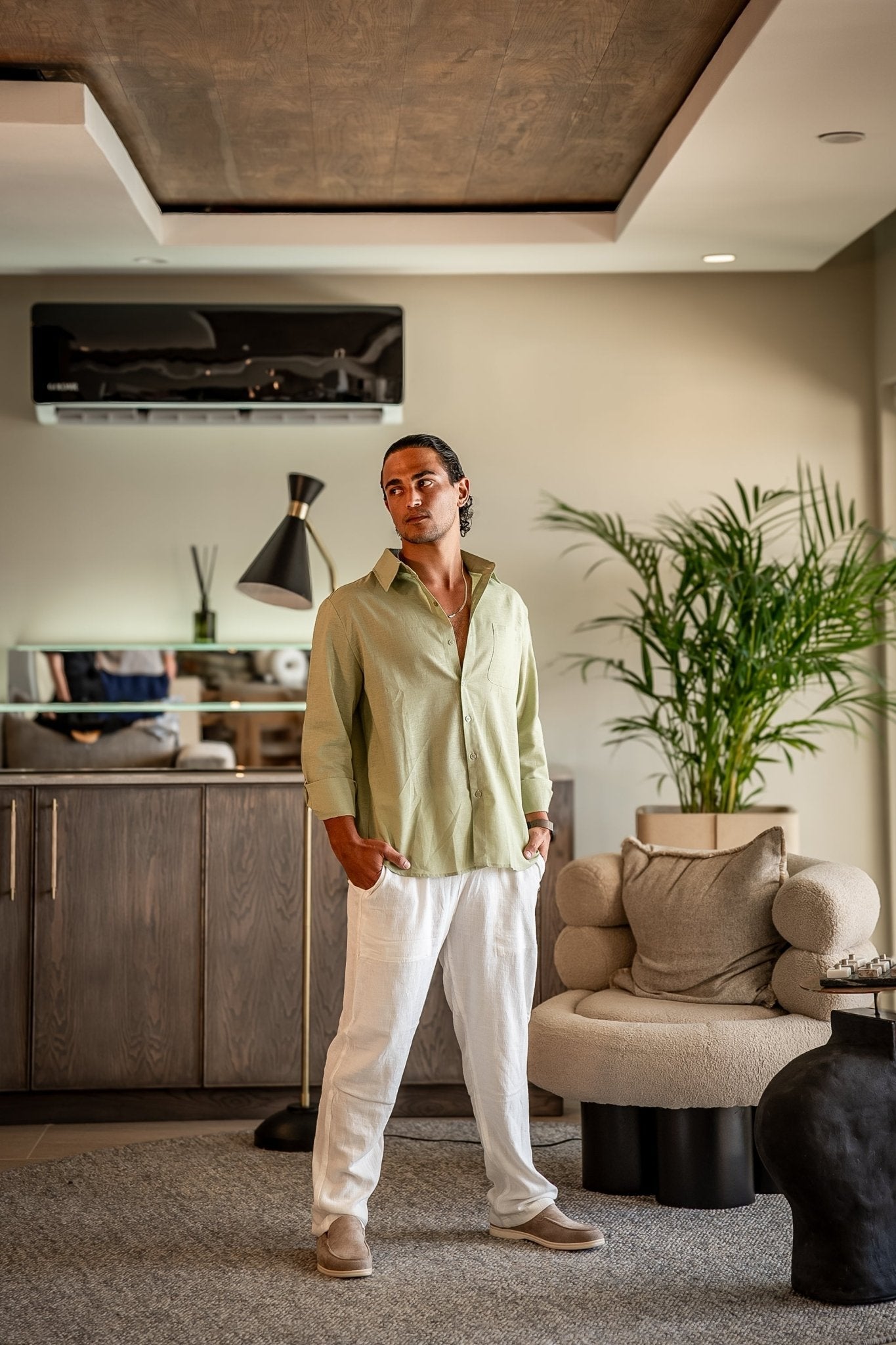 Old Money Linen Combo (Longsleeve) - Belfaire & Co.