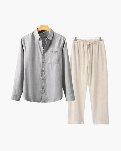 Old Money Linen Combo (Longsleeve) - Belfaire & Co.