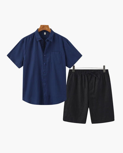 Old Money Linen Combo (Shorts) - Belfaire & Co.