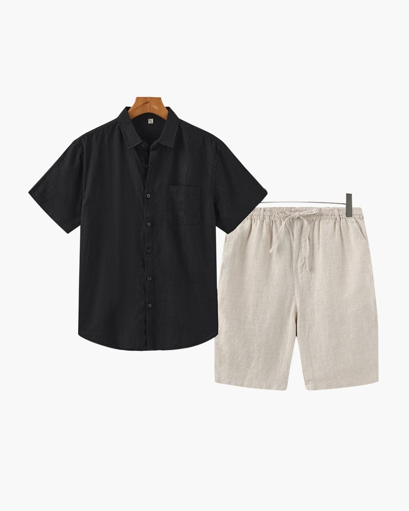 Old Money Linen Combo (Shorts) - Belfaire & Co.