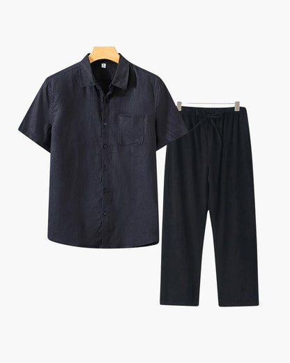 Old Money Linen Combo (Shortsleeve) - Belfaire & Co.