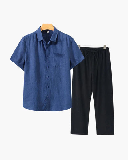 Old Money Linen Combo (Shortsleeve) - Belfaire & Co.