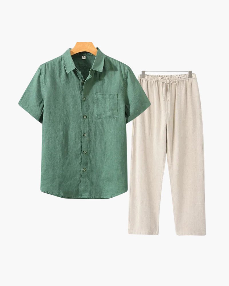 Old Money Linen Combo (Shortsleeve) - Belfaire & Co.