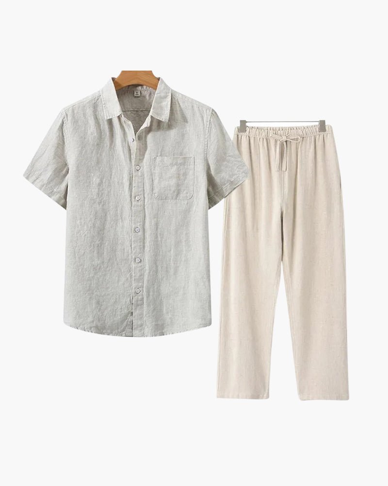 Old Money Linen Combo (Shortsleeve) - Belfaire & Co.