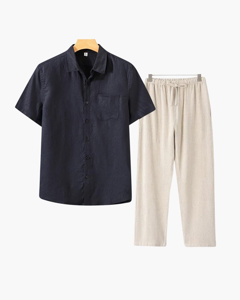 Old Money Linen Combo (Shortsleeve) - Belfaire & Co.