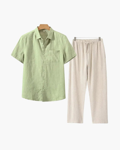 Old Money Linen Combo (Shortsleeve) - Belfaire & Co.