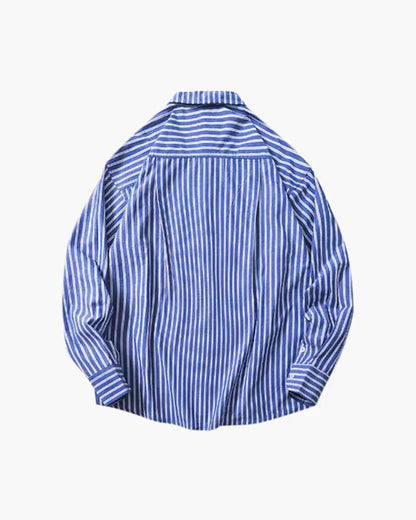 Oversized Striped Shirt - Belfaire & Co.