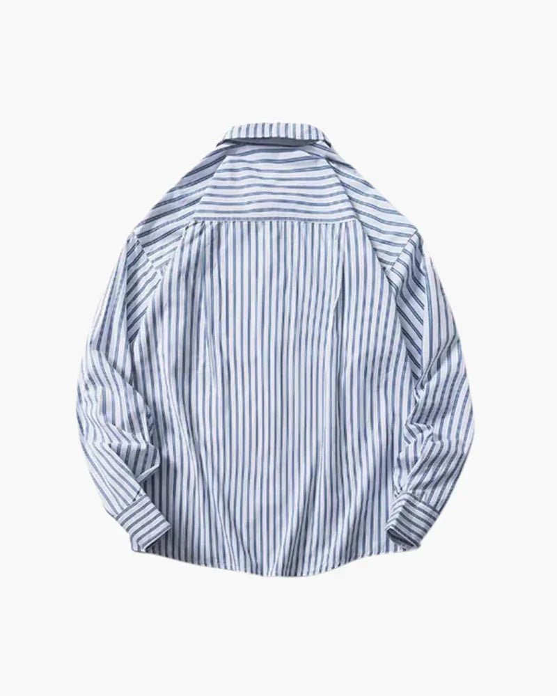 Oversized Striped Shirt - Belfaire & Co.
