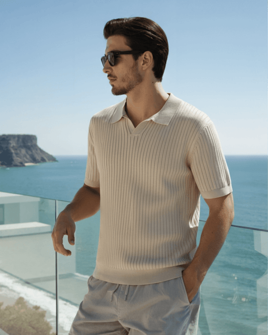 Premium Ribbed Polo - Belfaire & Co.