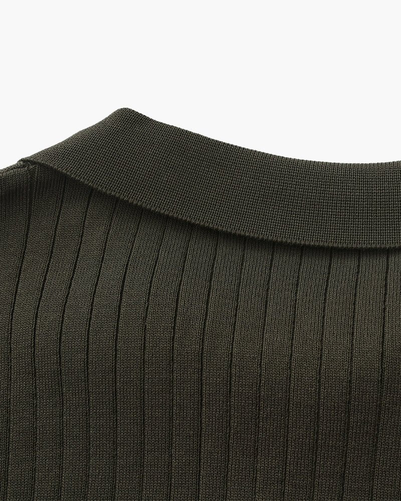 Premium Ribbed Polo - Belfaire & Co.