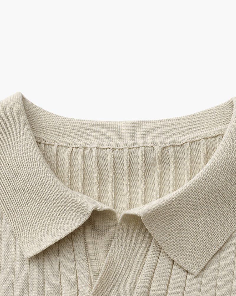 Premium Ribbed Polo - Belfaire & Co.