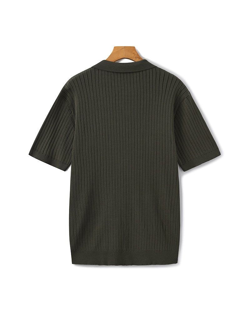 Premium Ribbed Polo - Belfaire & Co.