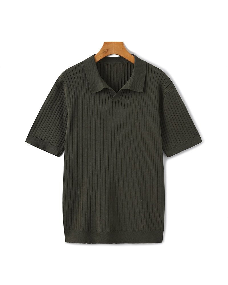 Premium Ribbed Polo - Belfaire & Co.