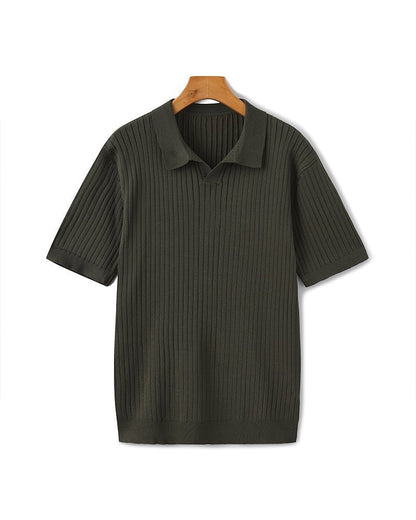 Premium Ribbed Polo - Belfaire & Co.