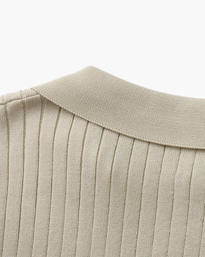 Premium Ribbed Polo - Belfaire & Co.