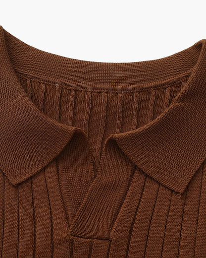 Premium Ribbed Polo - Belfaire & Co.