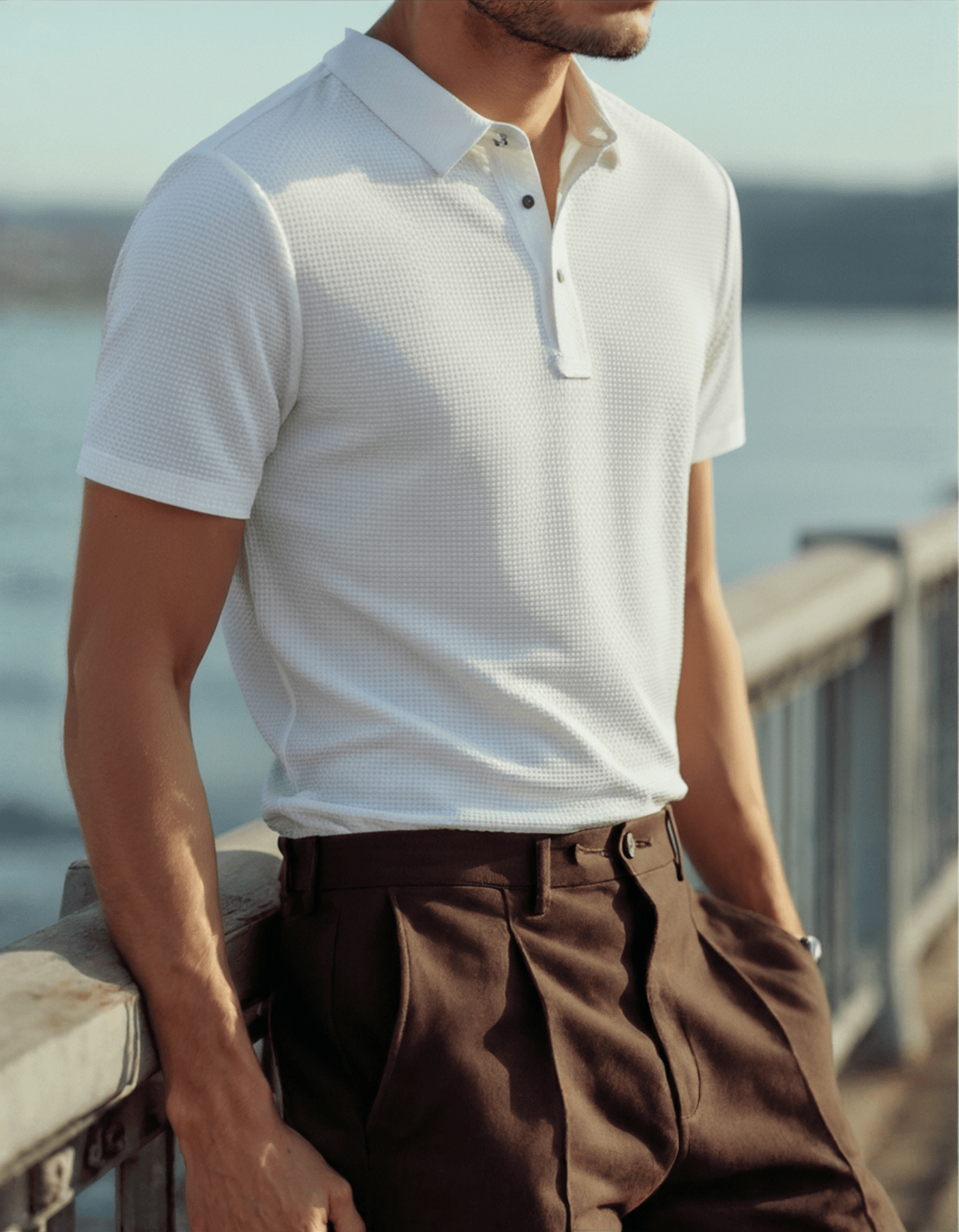 Prestigio Silk Polo (Anti - Wrinkle) - Belfaire & Co.