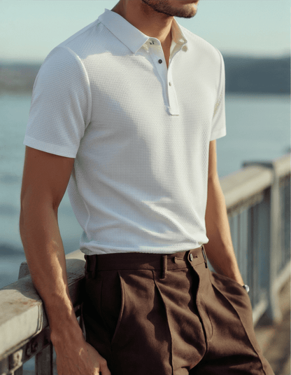 Prestigio Silk Polo (Anti - Wrinkle) - Belfaire & Co.