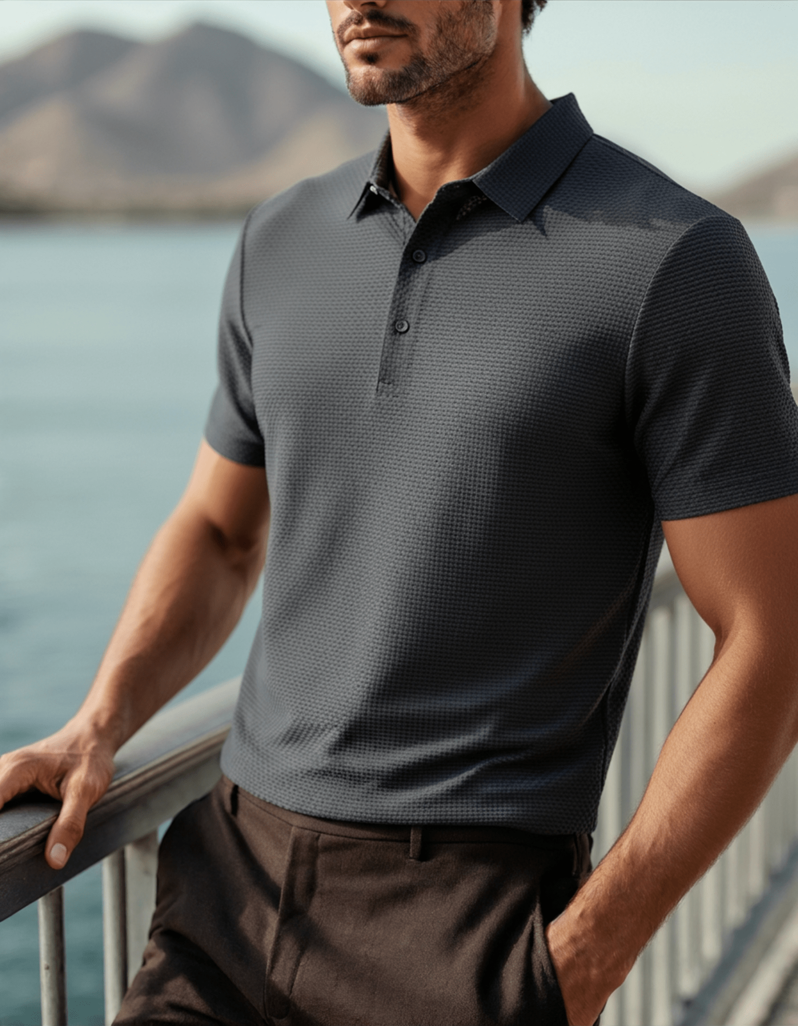 Prestigio Silk Polo (Anti - Wrinkle) - Belfaire & Co.