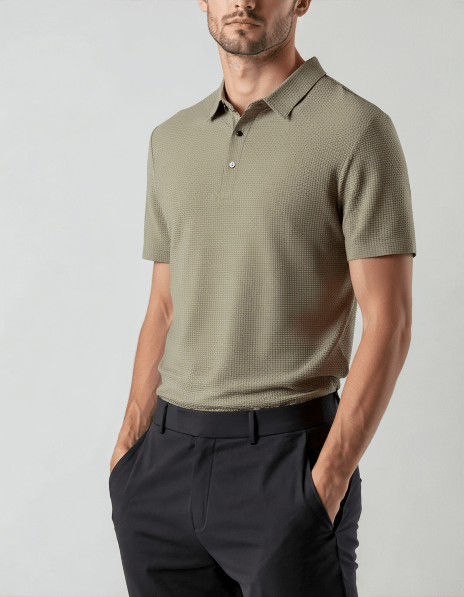 Prestigio Silk Polo (Anti - Wrinkle) - Belfaire & Co.