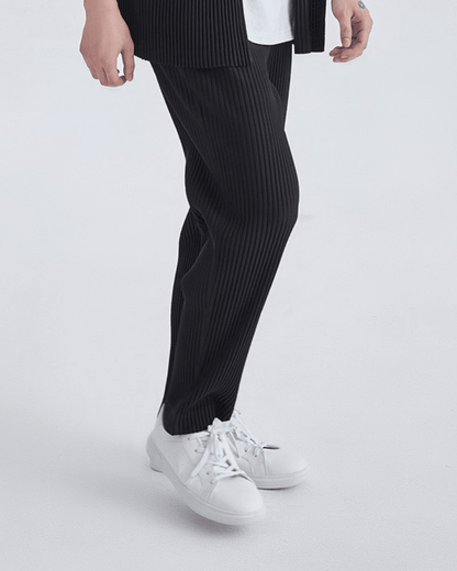 Ribbed Cotton Pantalon - Belfaire & Co.