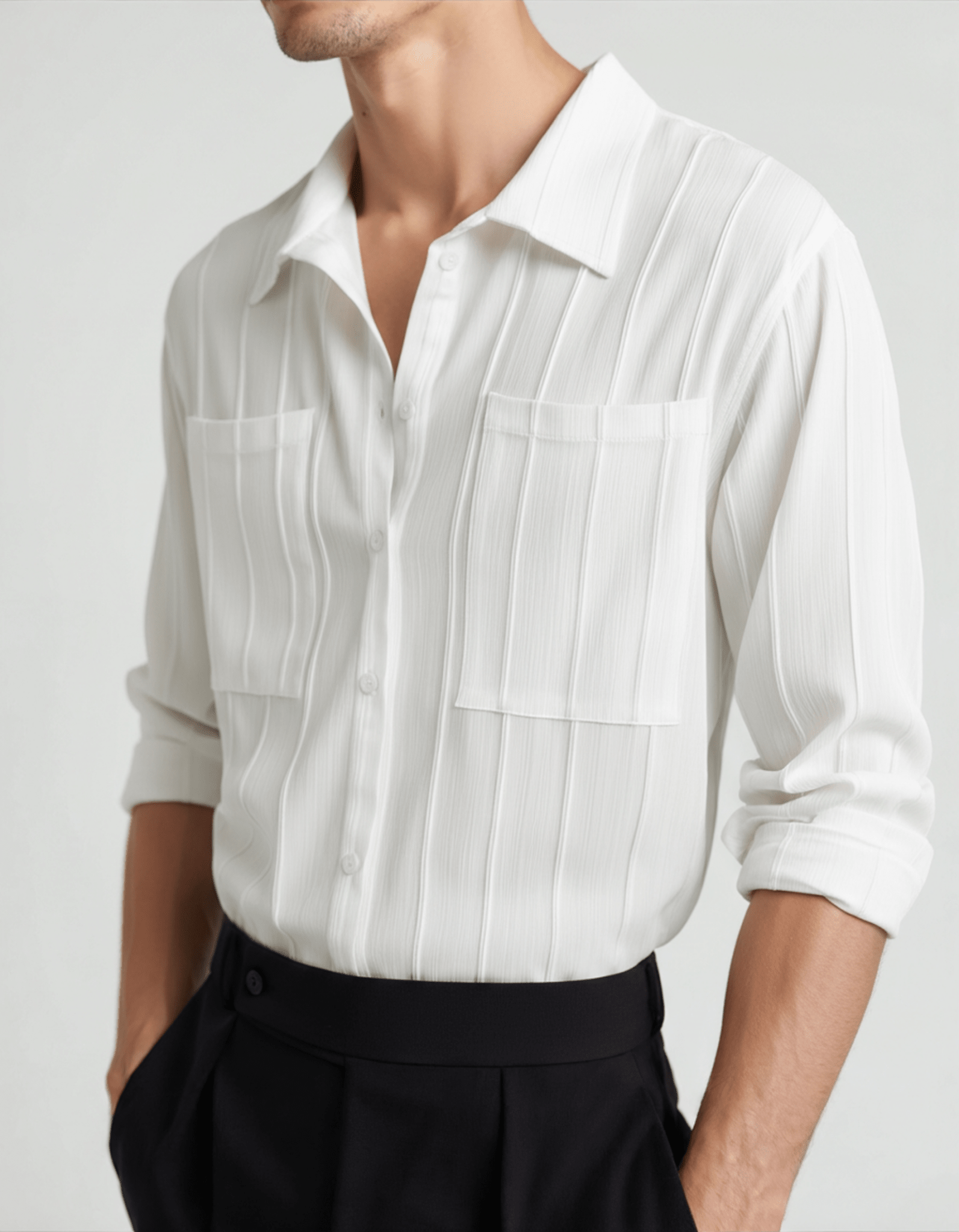 ST Tropez Ribbed Shirt - Belfaire & Co.
