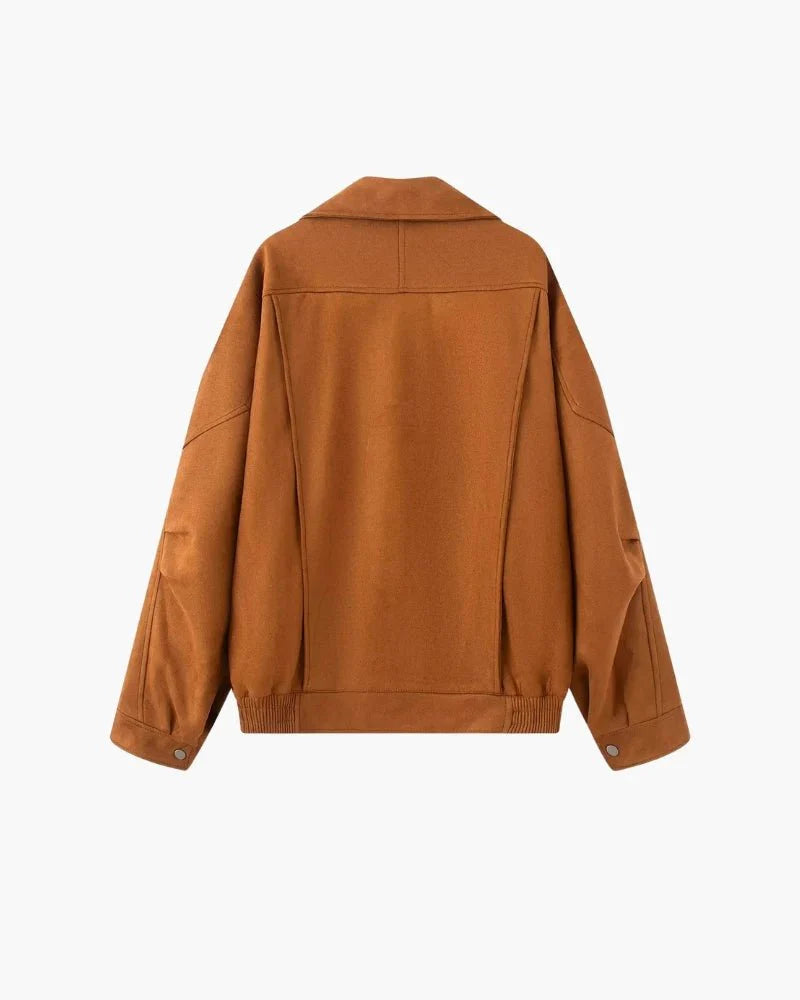 Vintage Suede Drape Jacket - Belfaire & Co.
