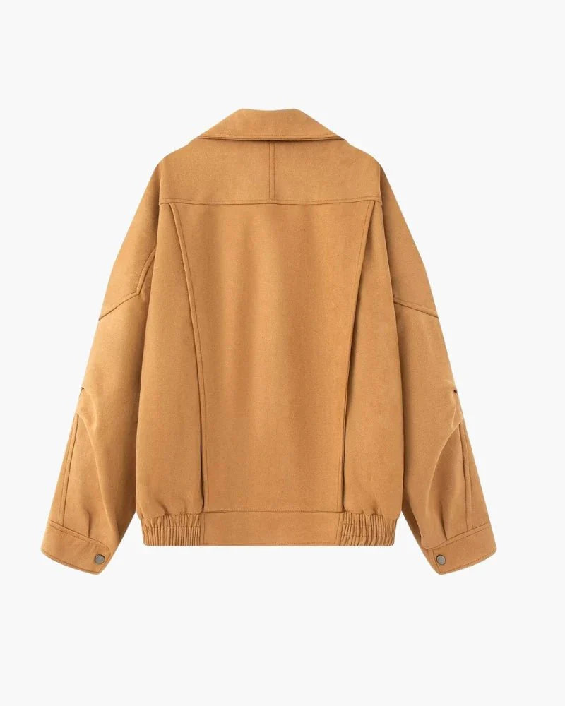 Vintage Suede Drape Jacket - Belfaire & Co.