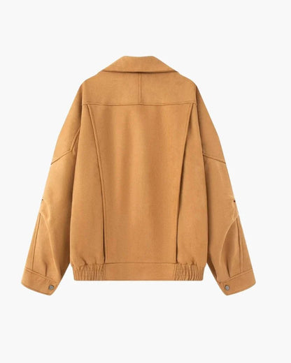 Vintage Suede Drape Jacket - Belfaire & Co.