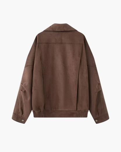 Vintage Suede Drape Jacket - Belfaire & Co.